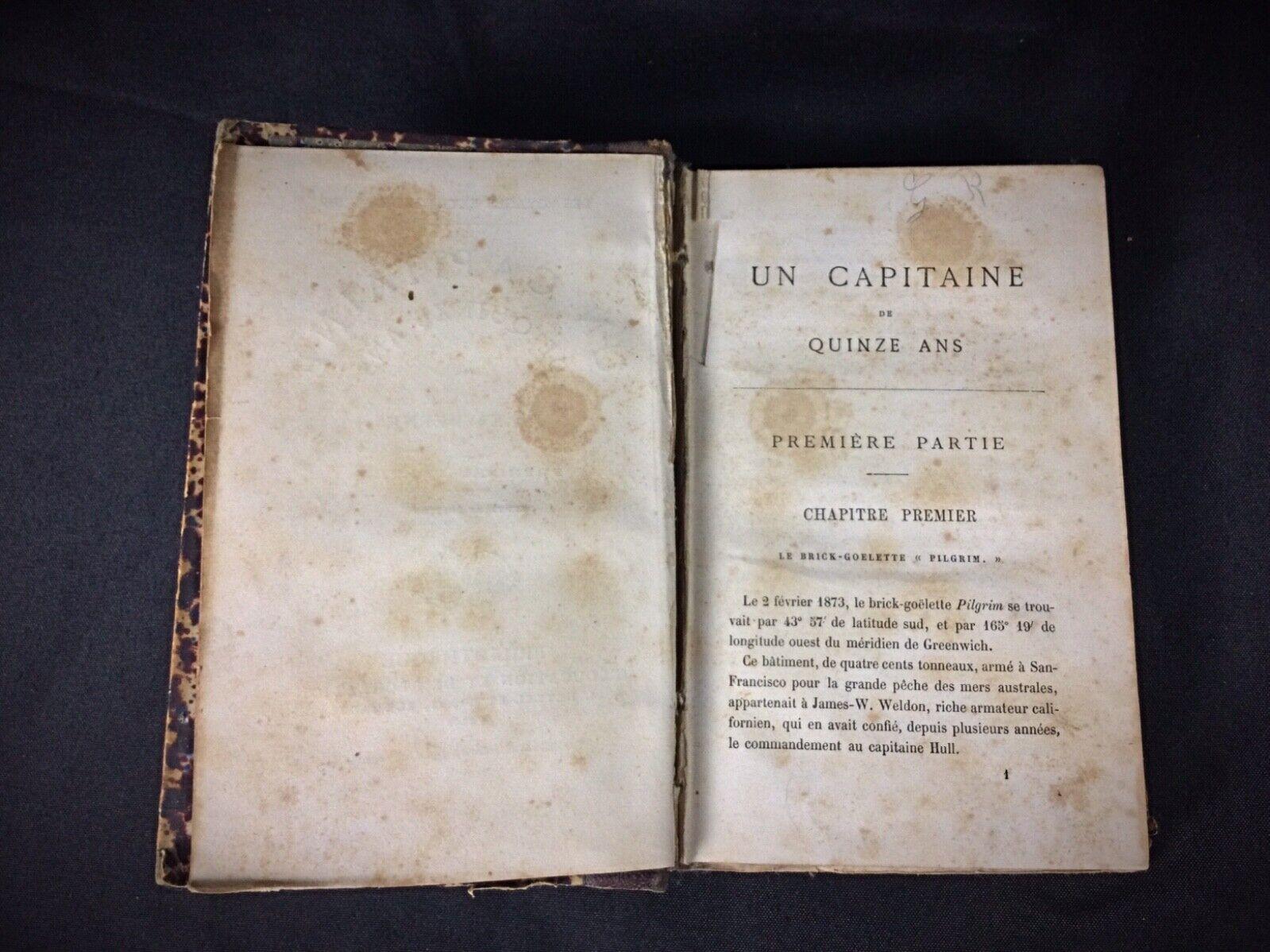 Jules Verne Book - First Part, 7th Edition, Ed. Hetzel  - 2Y80 In Good Condition For Sale In Bordeaux, FR