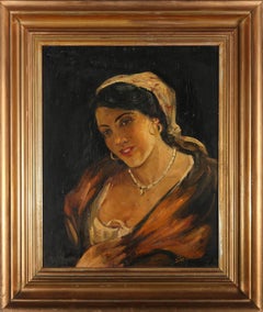 Jules Vestin - 20th Century Oil, A Delicate Smile