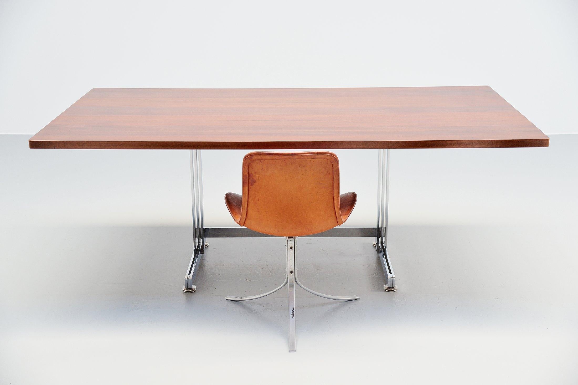 Mid-20th Century Jules Wabbes Cintree Desk Le Mobilier Universal, Belgium, 1960