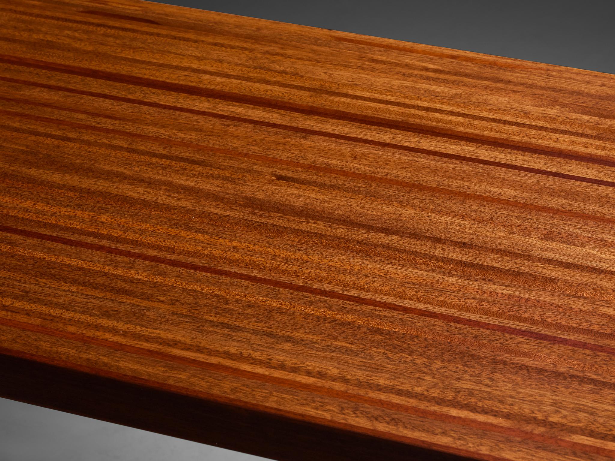 Jules Wabbes for Mobilier Universel Console in Mahogany In Good Condition For Sale In Waalwijk, NL
