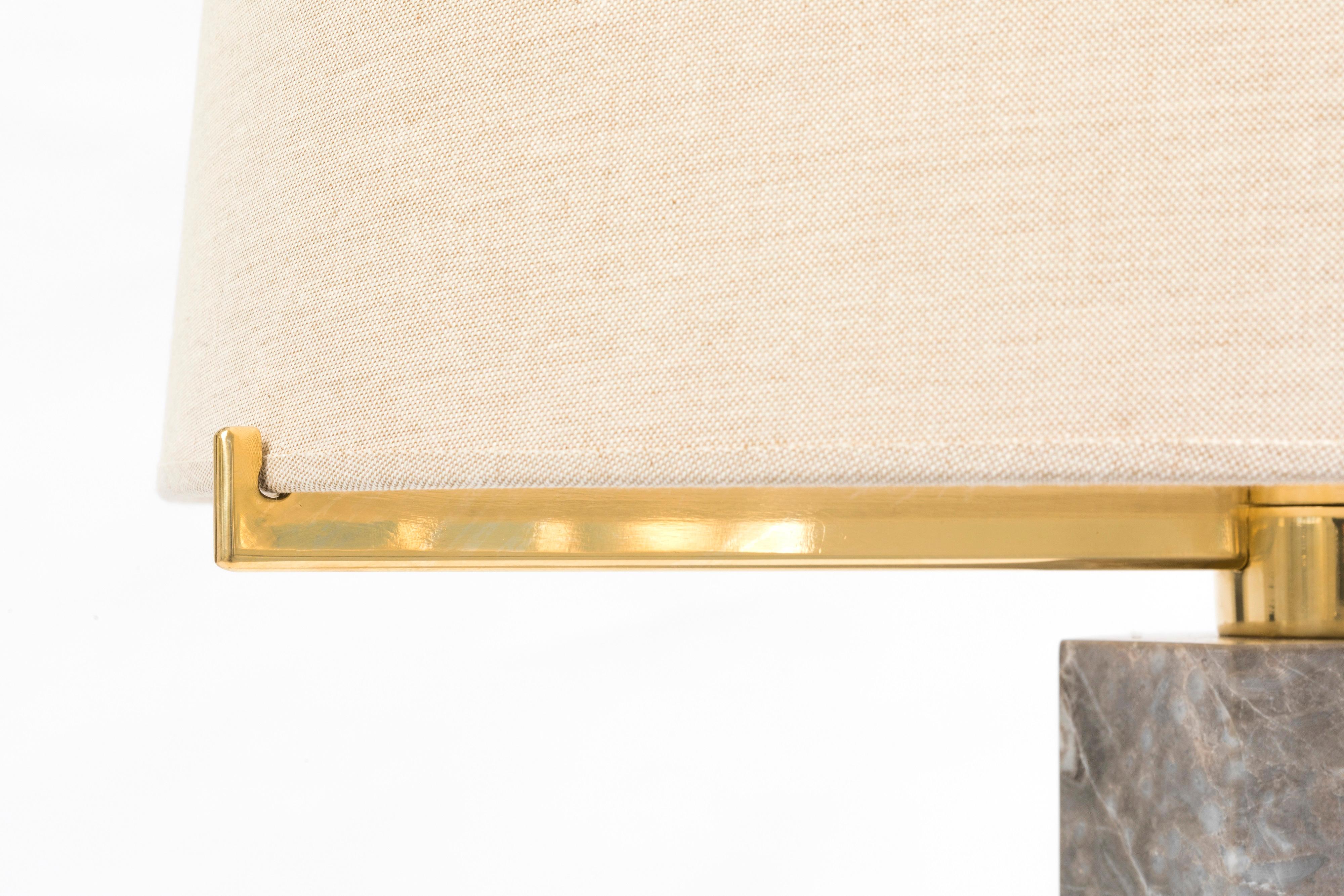 Contemporary Jules Wabbes Hexagonal Table Lamp For Sale