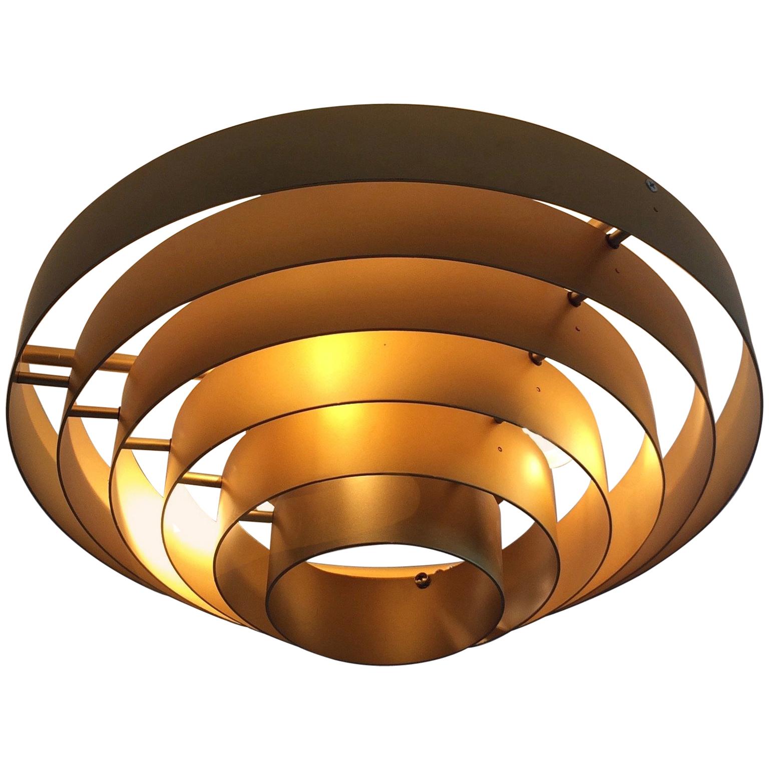 Jules Wabbes J.J.W 03 Suspended Flush Mount Lamp Gold