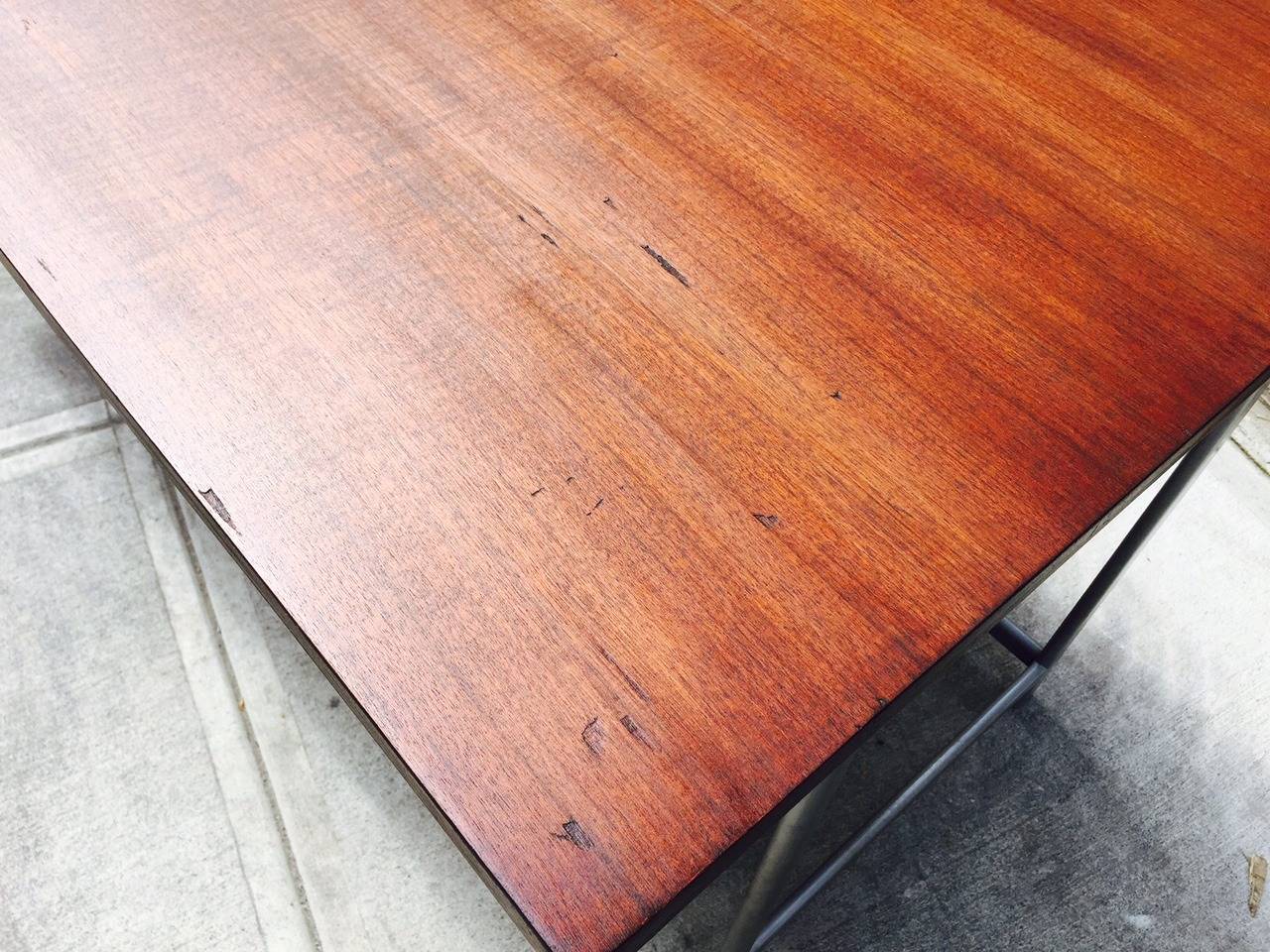 Jules Wabbes Rosewood Desk In Good Condition In New York, NY
