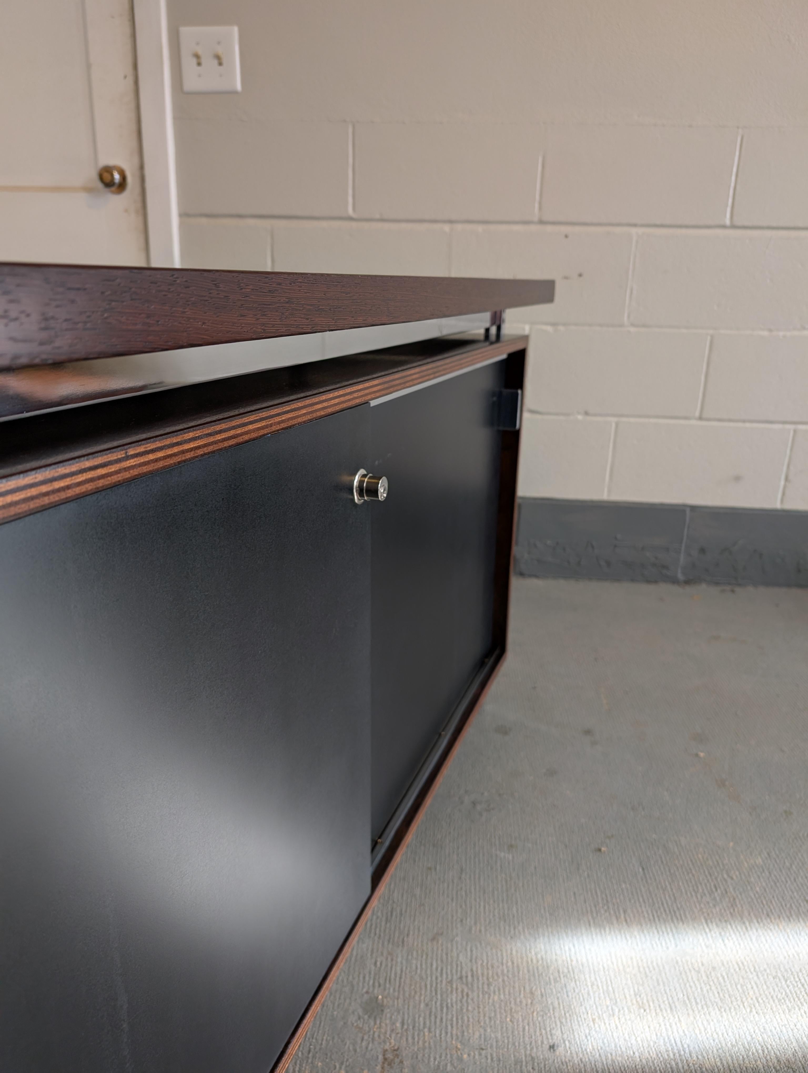 Chrome Jules Wabbes Credenza DG130 For Sale
