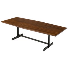 Jules Wabbes 'Tonneau' Table in Solid Wenge