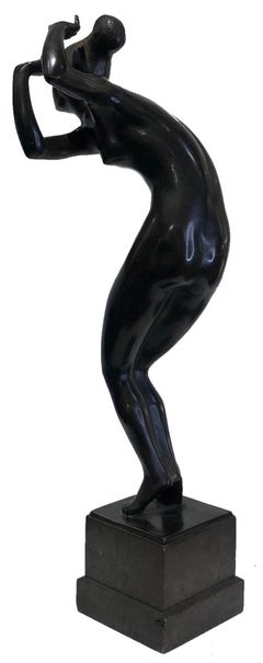 Jules Werson, Art Deco Bronze Nude Female Dancer, ca. 1920