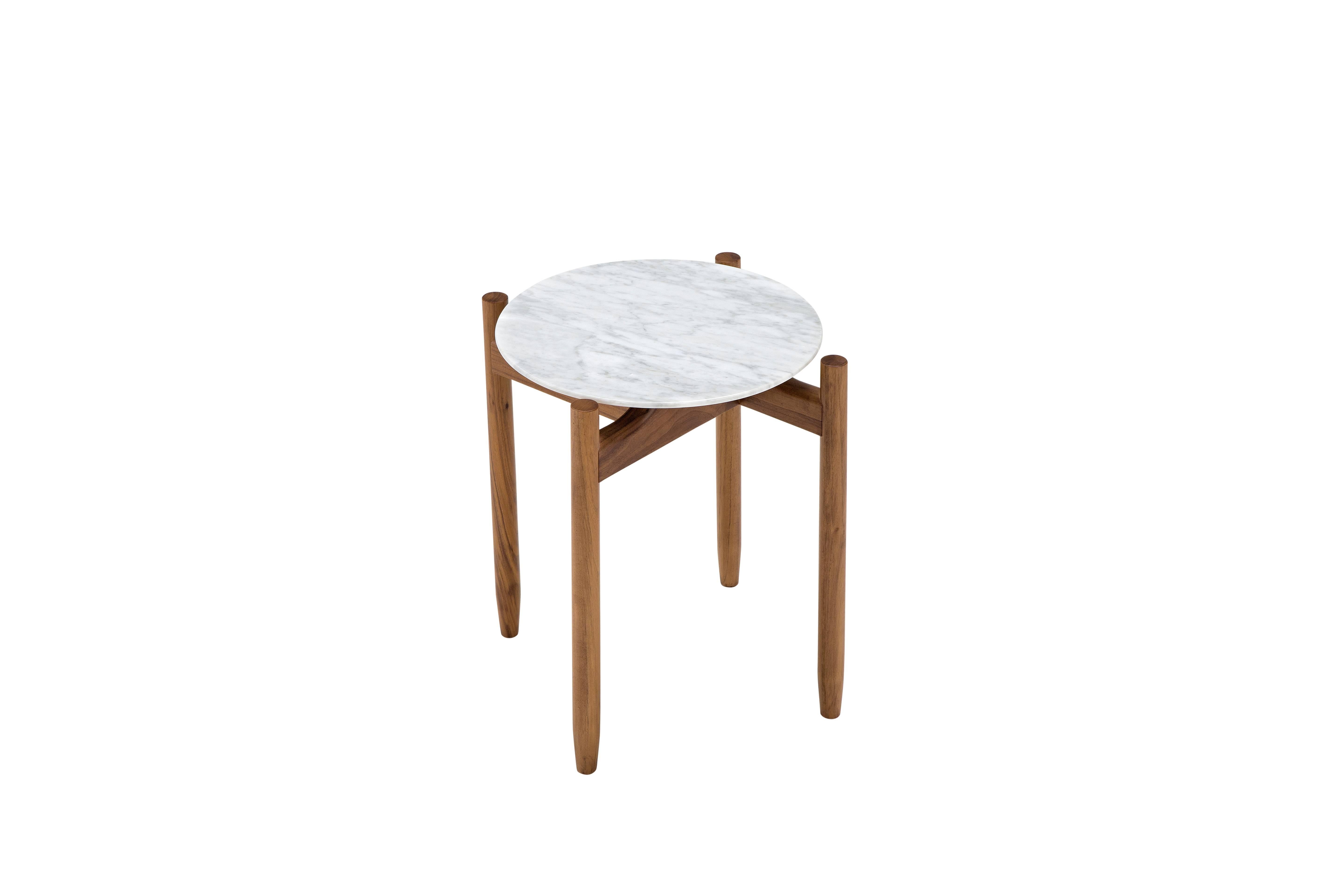 Modern Juli Round Side Table by Maurizio Marconato & Terry Zappa For Sale