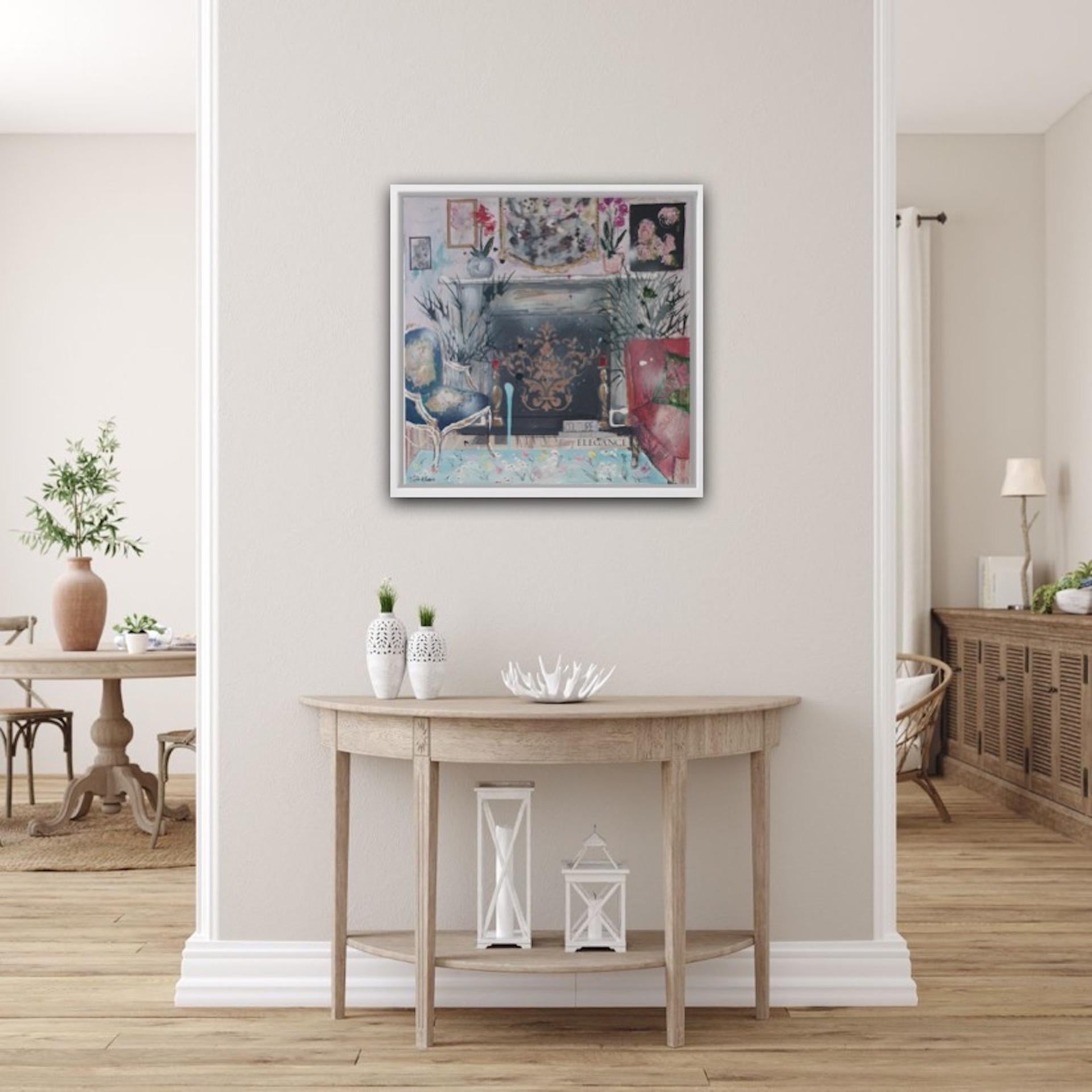 Julia Adams, Elegancia fácil, Pintura interior original, Arte asequible en venta 1