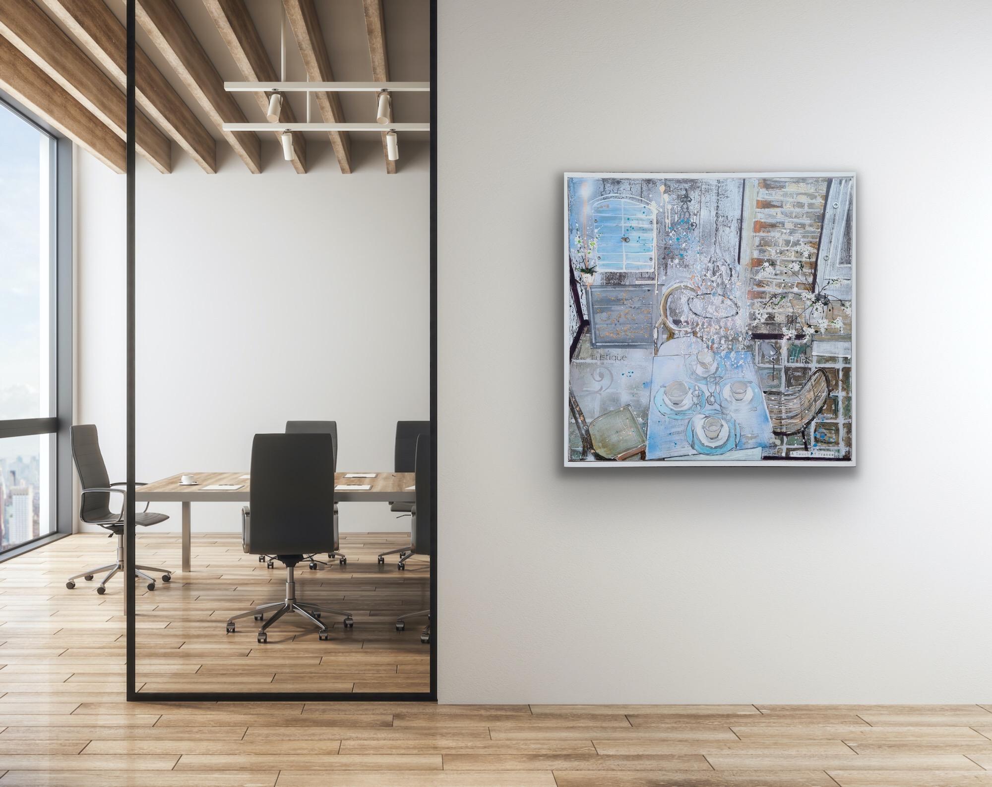 Un tocco di Francia, Quadro originale, Natura morta, Arte dell'arredamento, Arte a tecnica mista in vendita 6