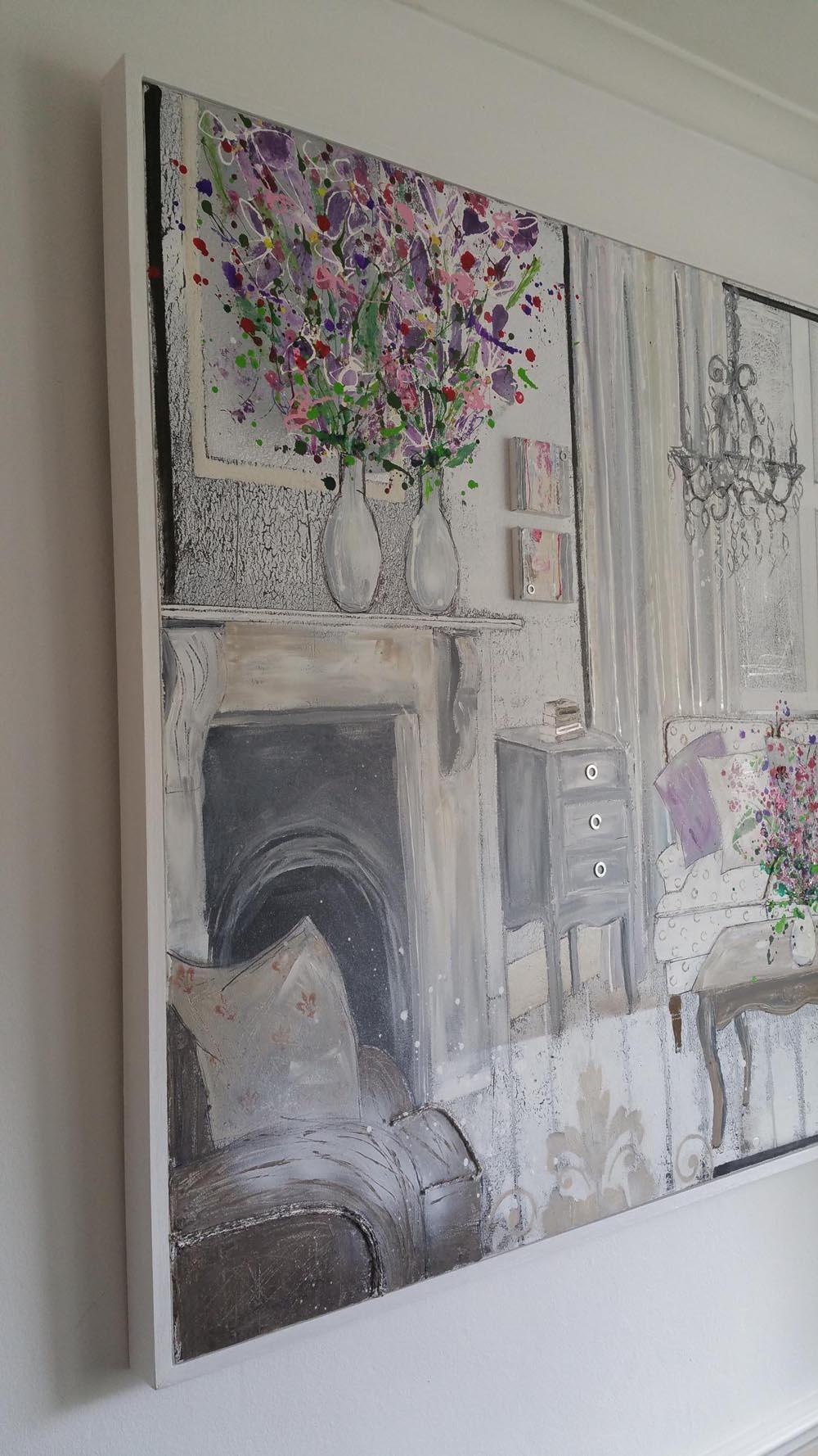 Interior Spaces 12 – Inspiration - Painting by Julia Adams