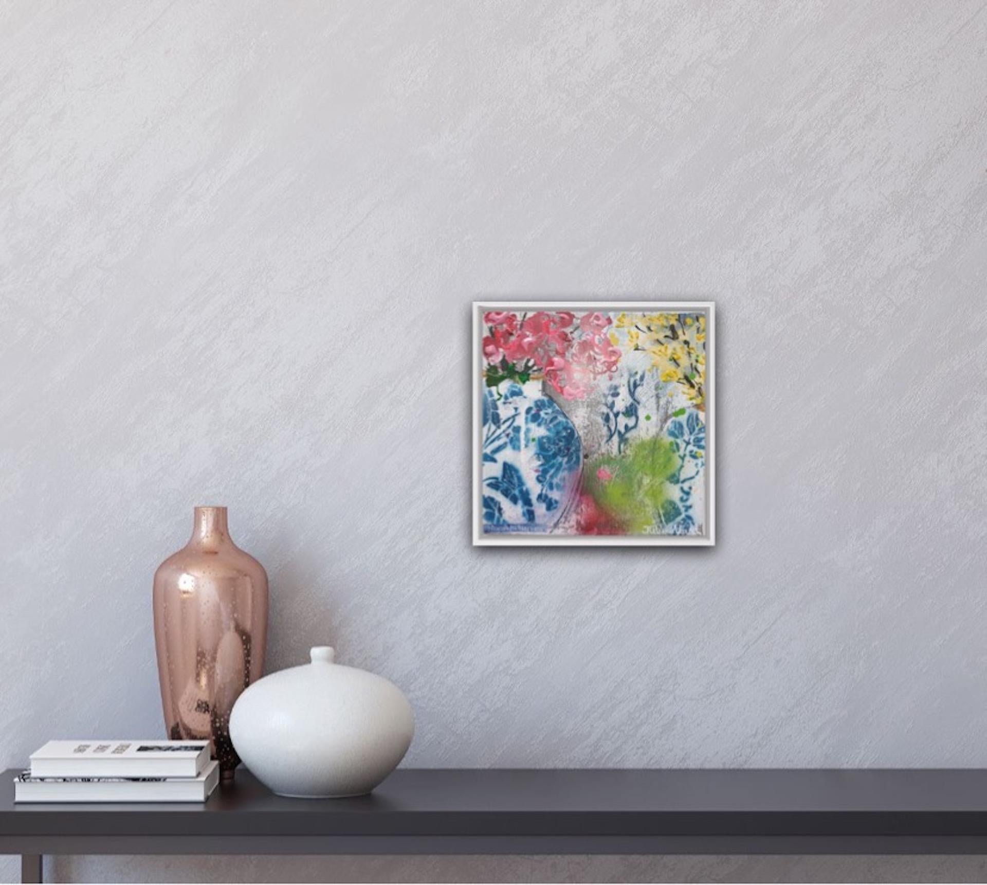 Julia Adams, Jarrones azules y blancos, Pintura original bodegón, Arte Online en venta 1