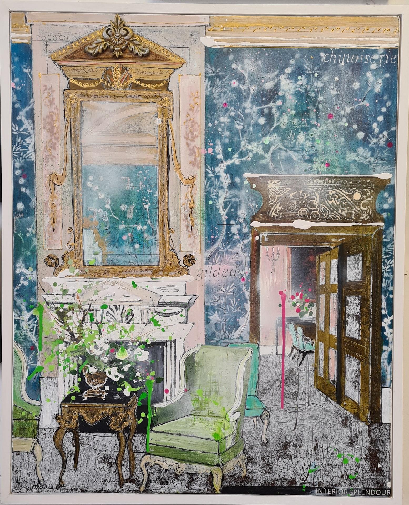 Julia Adams, Interior Splendour, Original Interior Painting, Contemporary Art