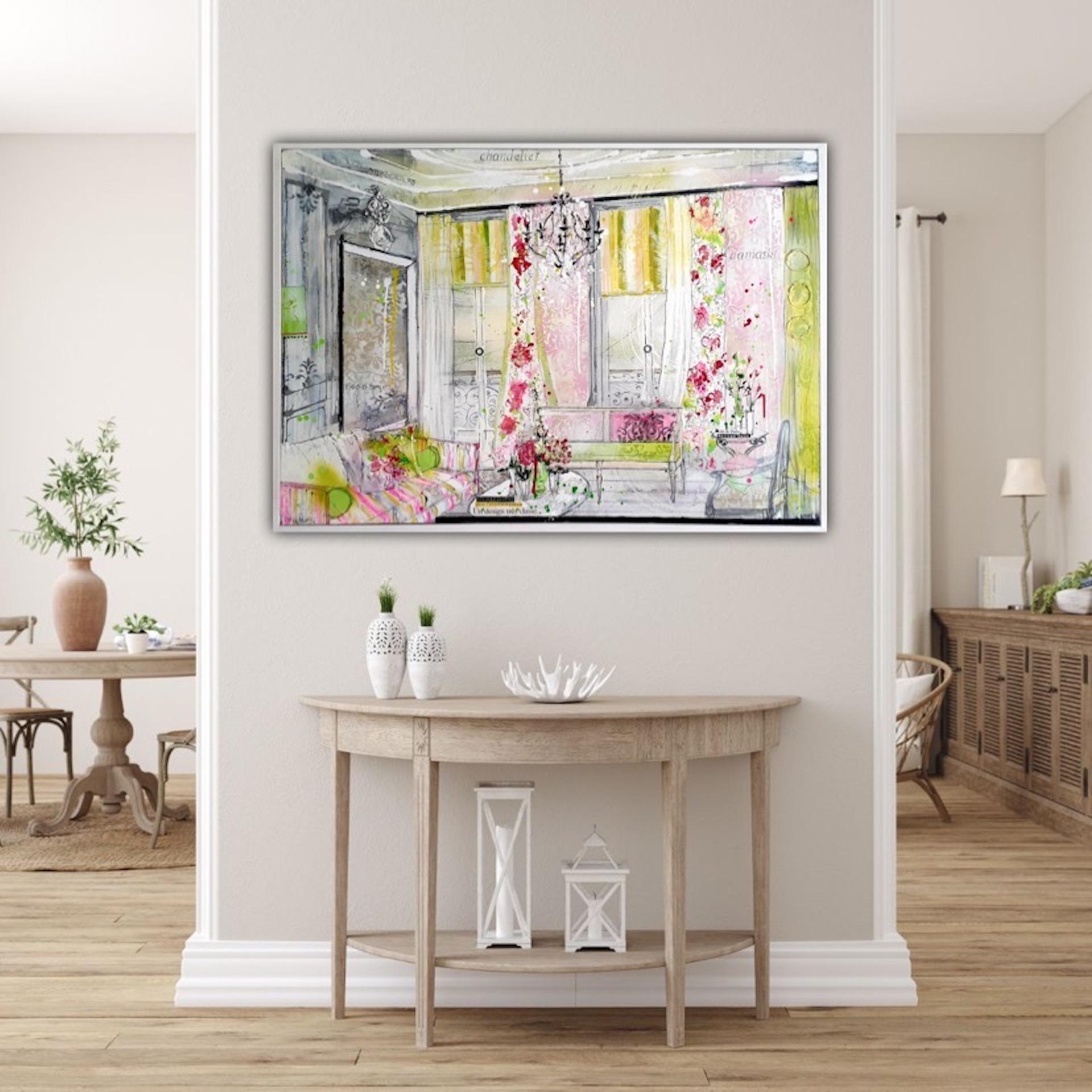 Julia Adams
Refined Luxury
Original Interior Painting
Mixed Media with Acrylic Inks on Canvas
Canvas Size: H 70cm x W 100cm x D 3.5cm
Sold framed
(Please note that in situ images are purely an indication of how a piece may look).

Refined Luxury is