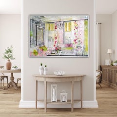 Julia Adams, Refined Luxury, Original Interior Painting, Contemporary Art