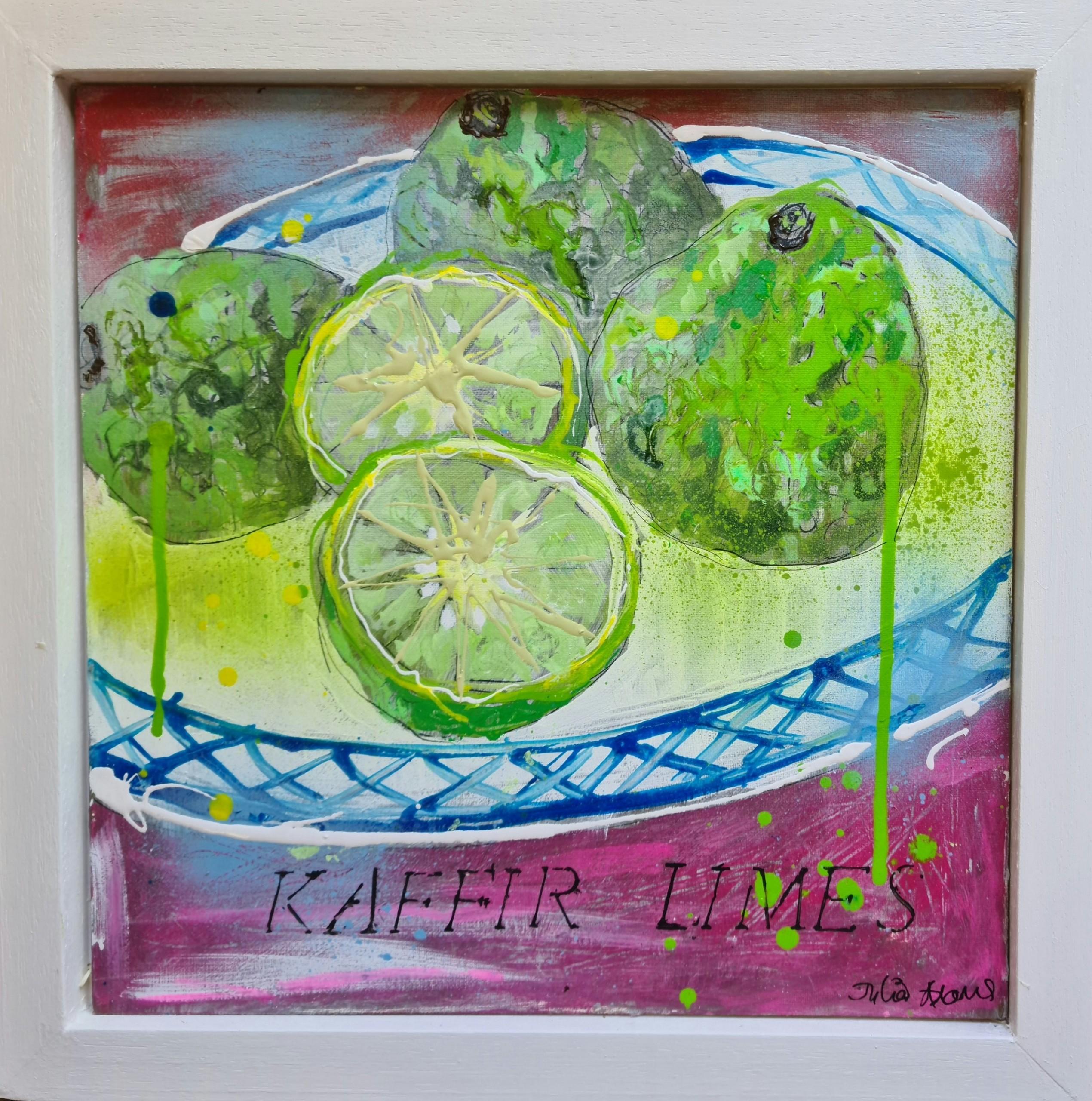 Kaffir Limes By Julia Adams [2021]

original
Ink, acrylic & spray paint on board
Image size: H:30 cm x W:30 cm
Complete Size of Unframed Work: H:30 cm x W:30 cm x D:0.5cm
Frame Size: H:2.5 cm x W:2.5 cm x D:2cm
Sold Framed
Please note that insitu