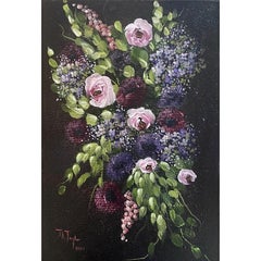 Bouquet impressionist style floral painting by Julia Anne Taylor