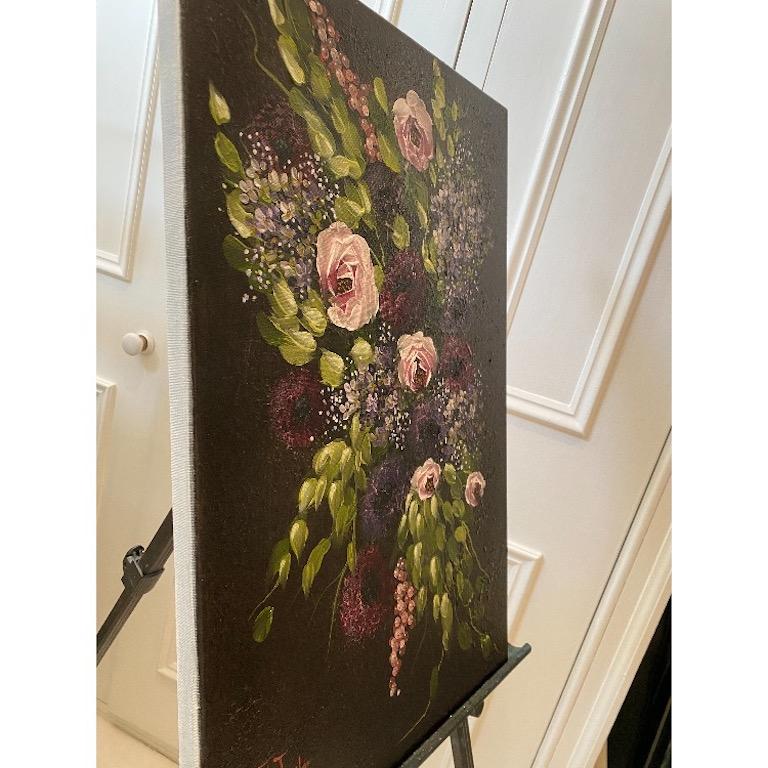 Bouquet impressionist style floral painting by Julia Anne Taylor For Sale 3