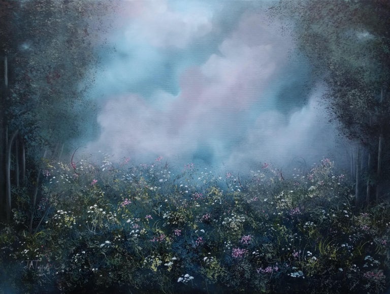 Julia Anne Taylor Landscape Painting - Under the Pink Sky