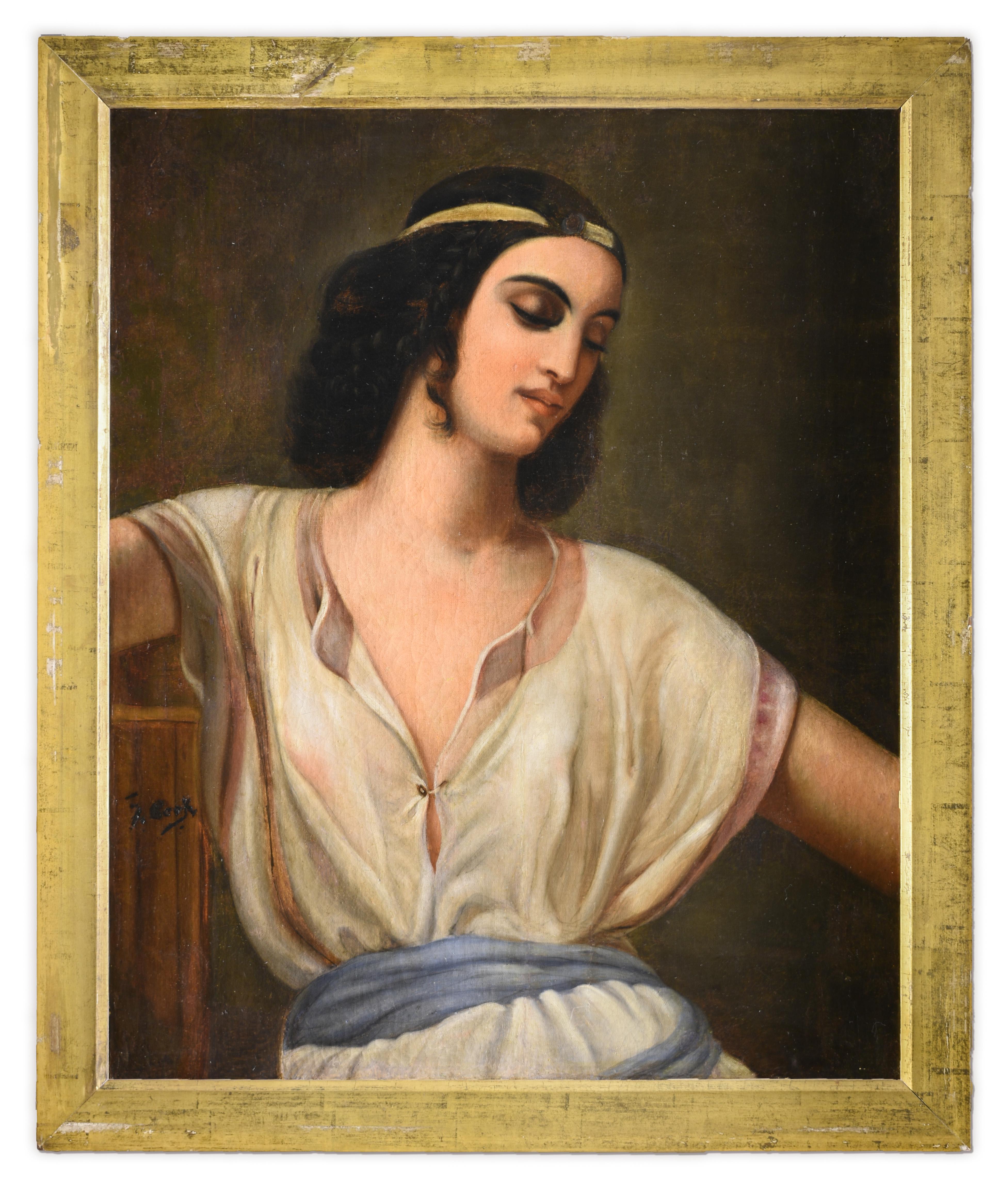 Swedish Portrait of a Young Woman in Orientalist Attire