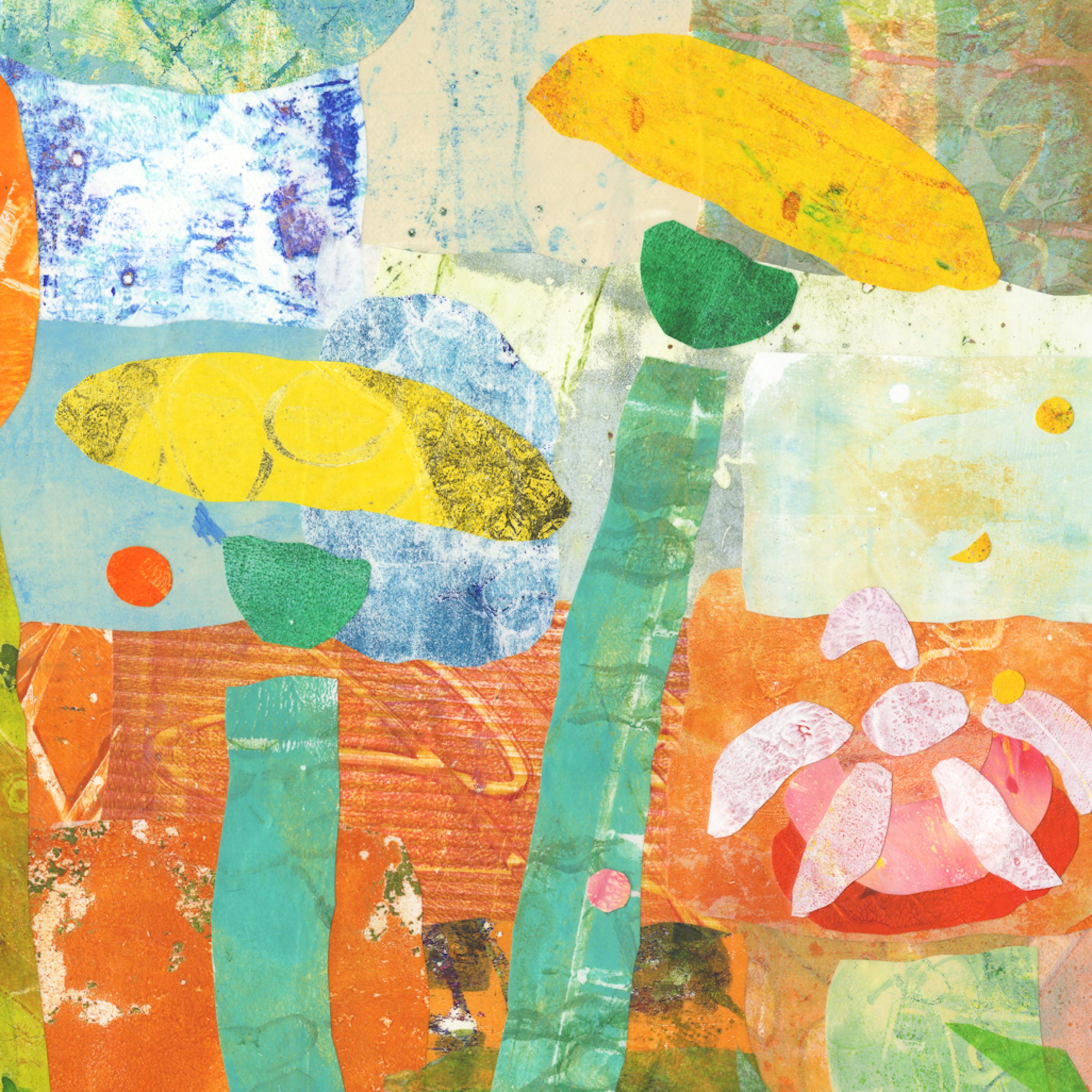 Fête du jardin 2 - Expressionnisme abstrait Mixed Media Art par Julia Berkley