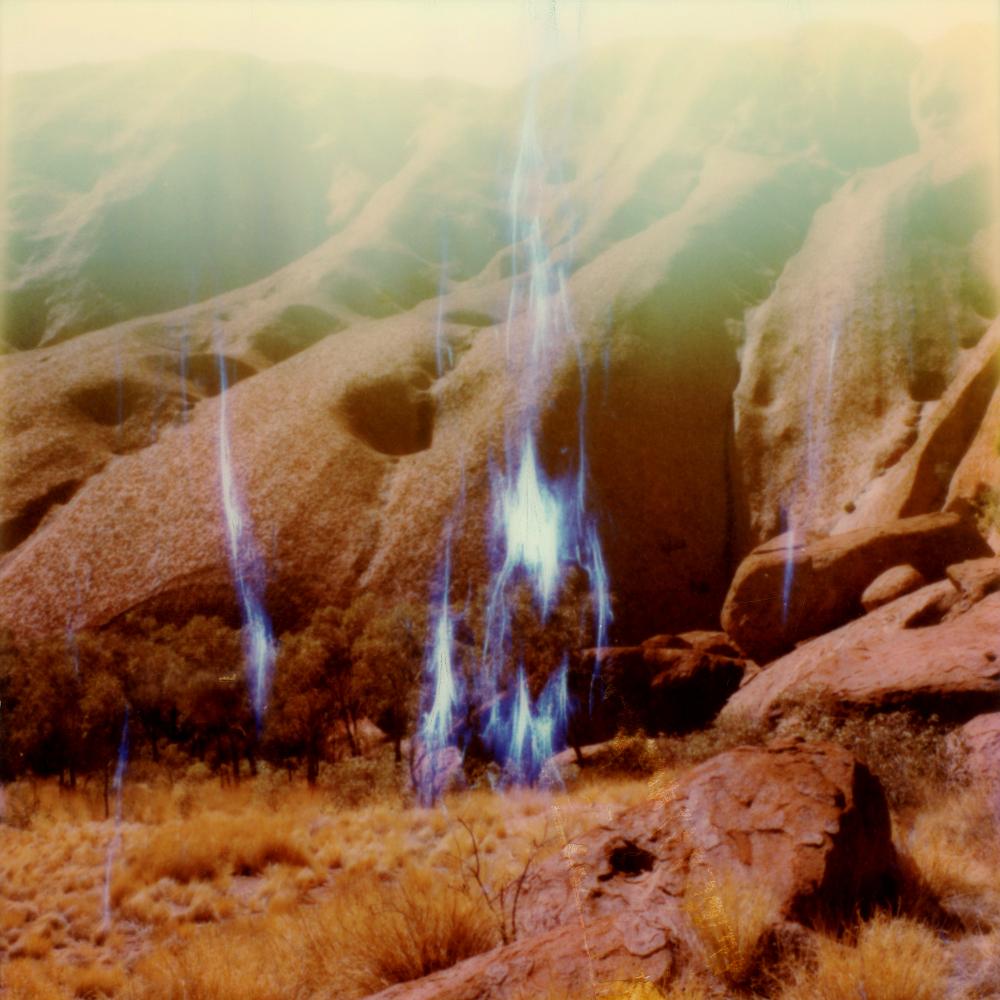 Julia Beyer Landscape Photograph - At Uluru's Foot - Contemporary, Polaroid, 21st Century, Landscape
