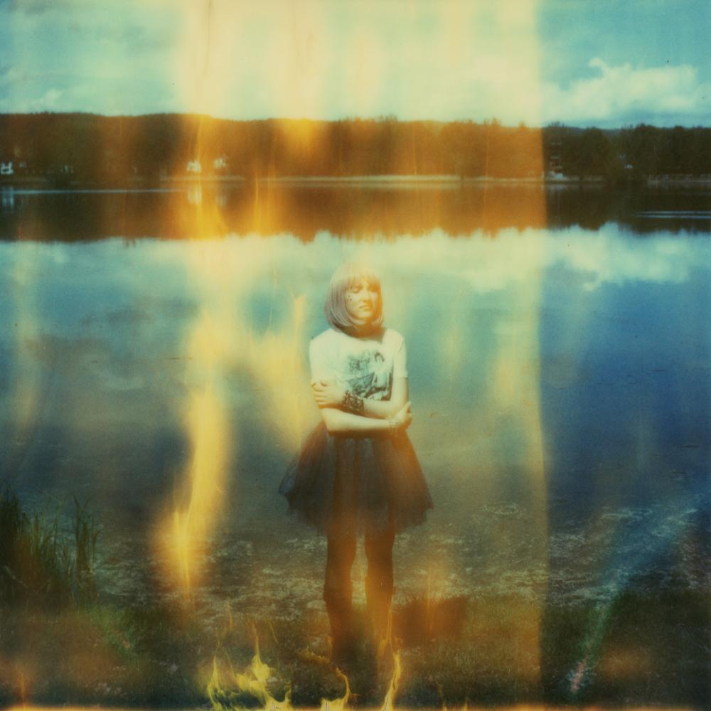Julia Beyer Portrait Photograph - Galaxy Jump - Contemporary, Polaroid, 21st Century, Photography, Color