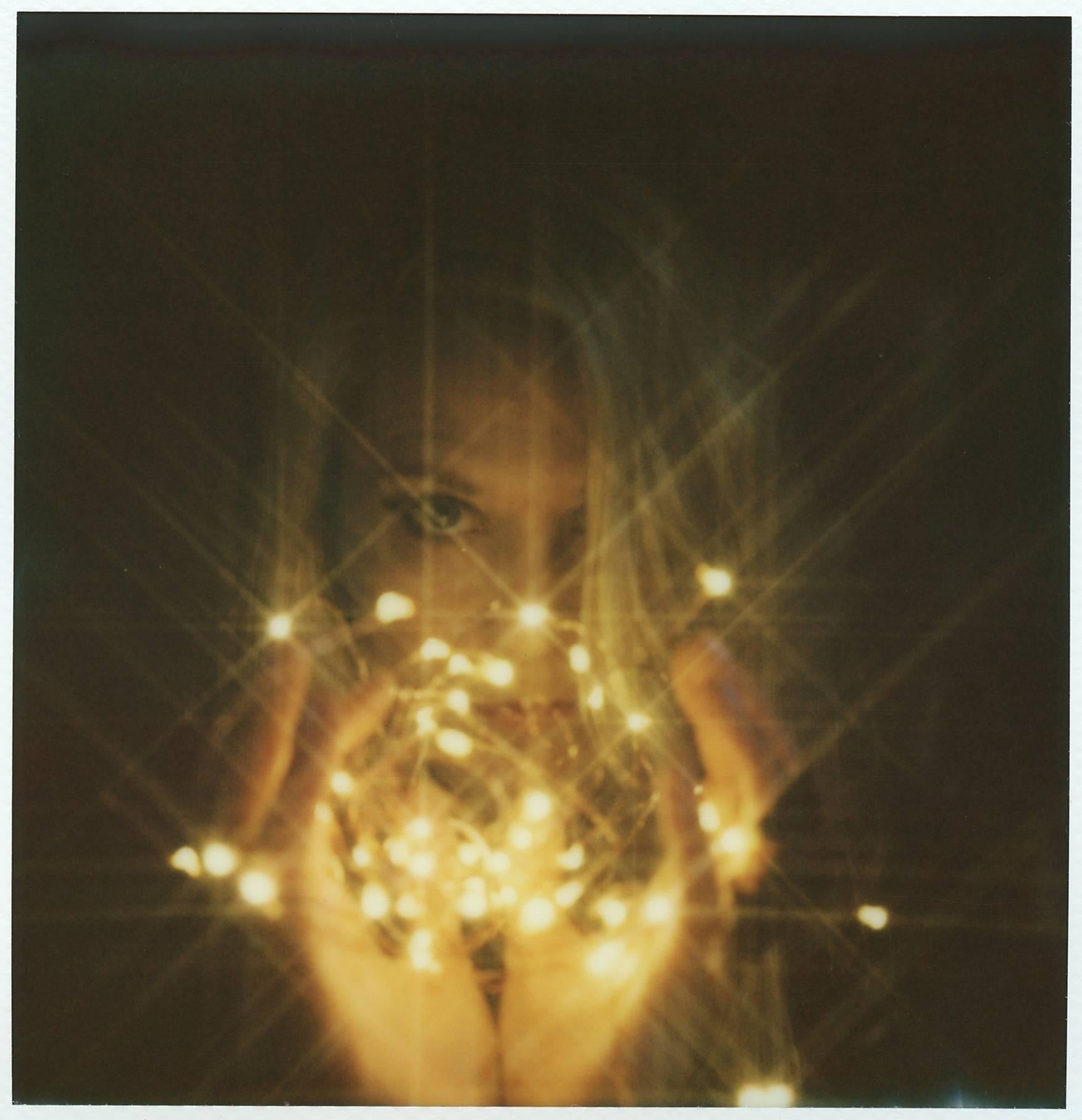 Julia Beyer Color Photograph - Light my Fire, Contemporary, Figurative, Woman, Polaroid, Photograph, Dream