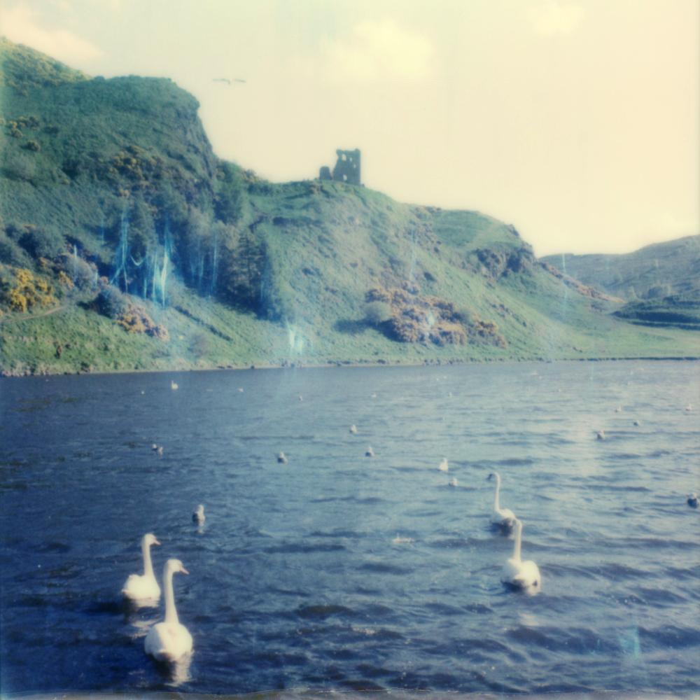 Julia Beyer Color Photograph - St. Margret's Loch (Caledonia) - Contemporary, Polaroid, 21st Century, Landscape