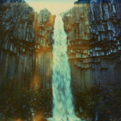 Svartifoss - Contemporary, Polaroid, Photography, Landscape, Waterfall, Color