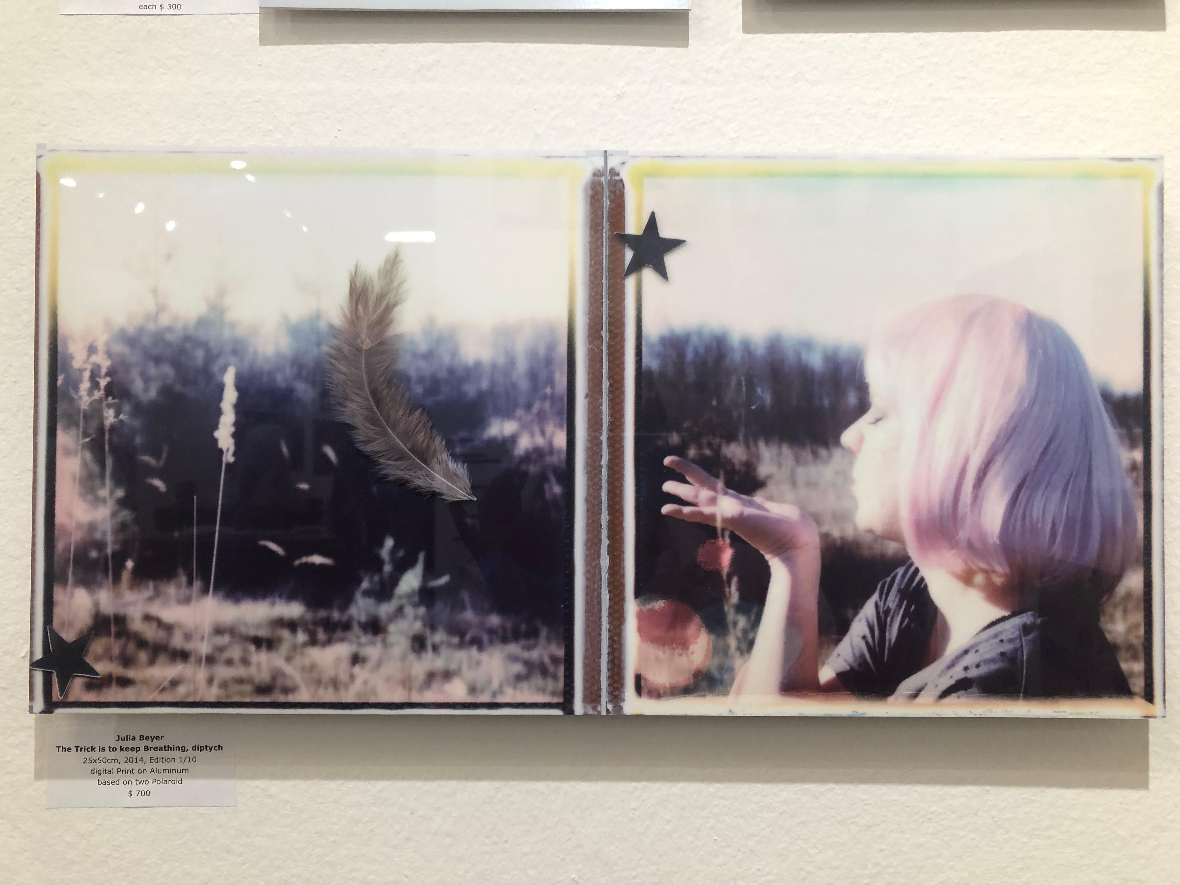 Julia Beyer Color Photograph - The Trick Is To Keep Breathing - Polaroid, Contemporary, Environmental, Future