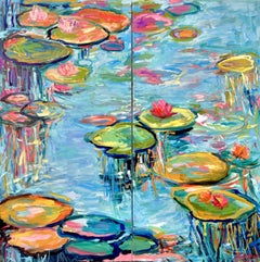 Riflessioni danzanti... flusso, Pittura, Olio su tela