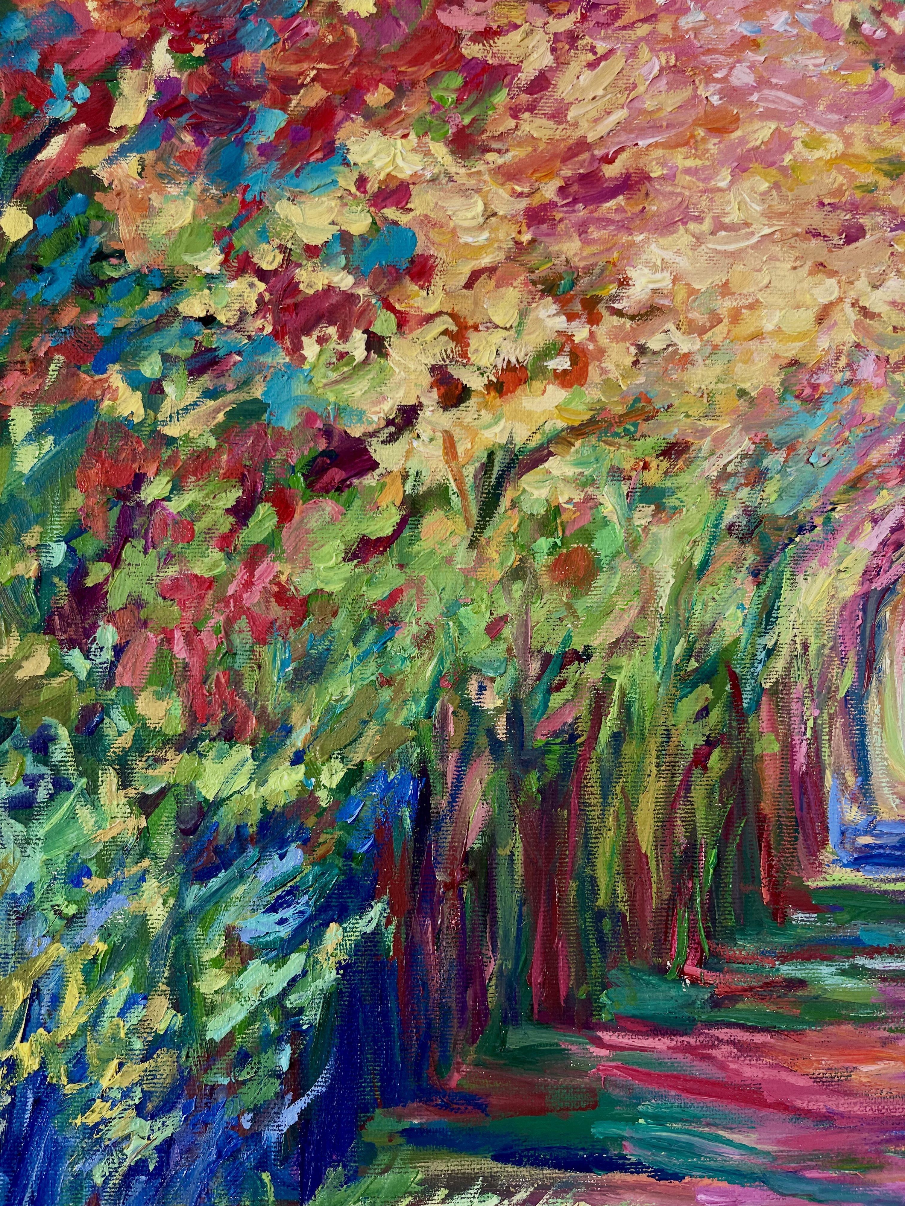 Il cammino del destino, Pittura, Olio su tela in vendita 2
