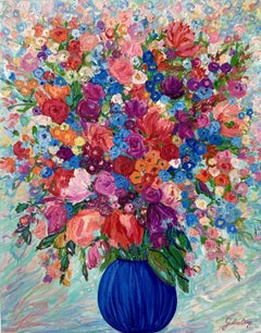 Summer bouquet, Painting, Oil on Canvas