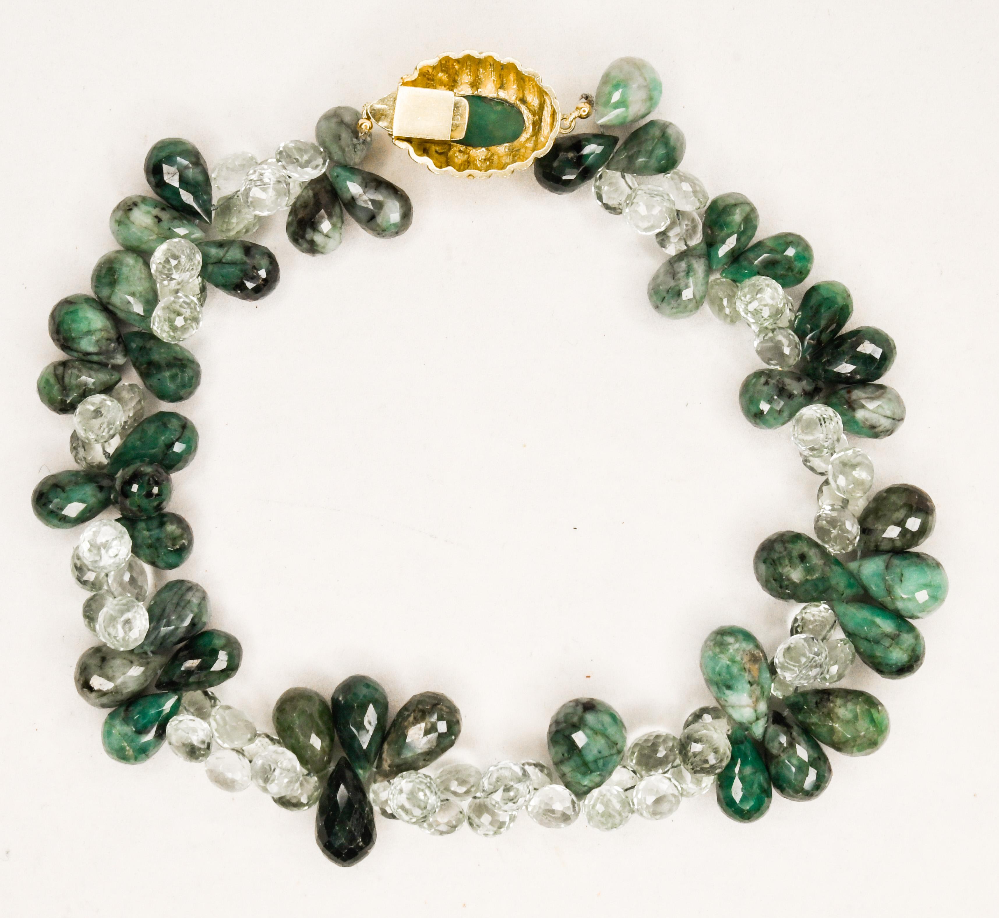 raw emerald necklace
