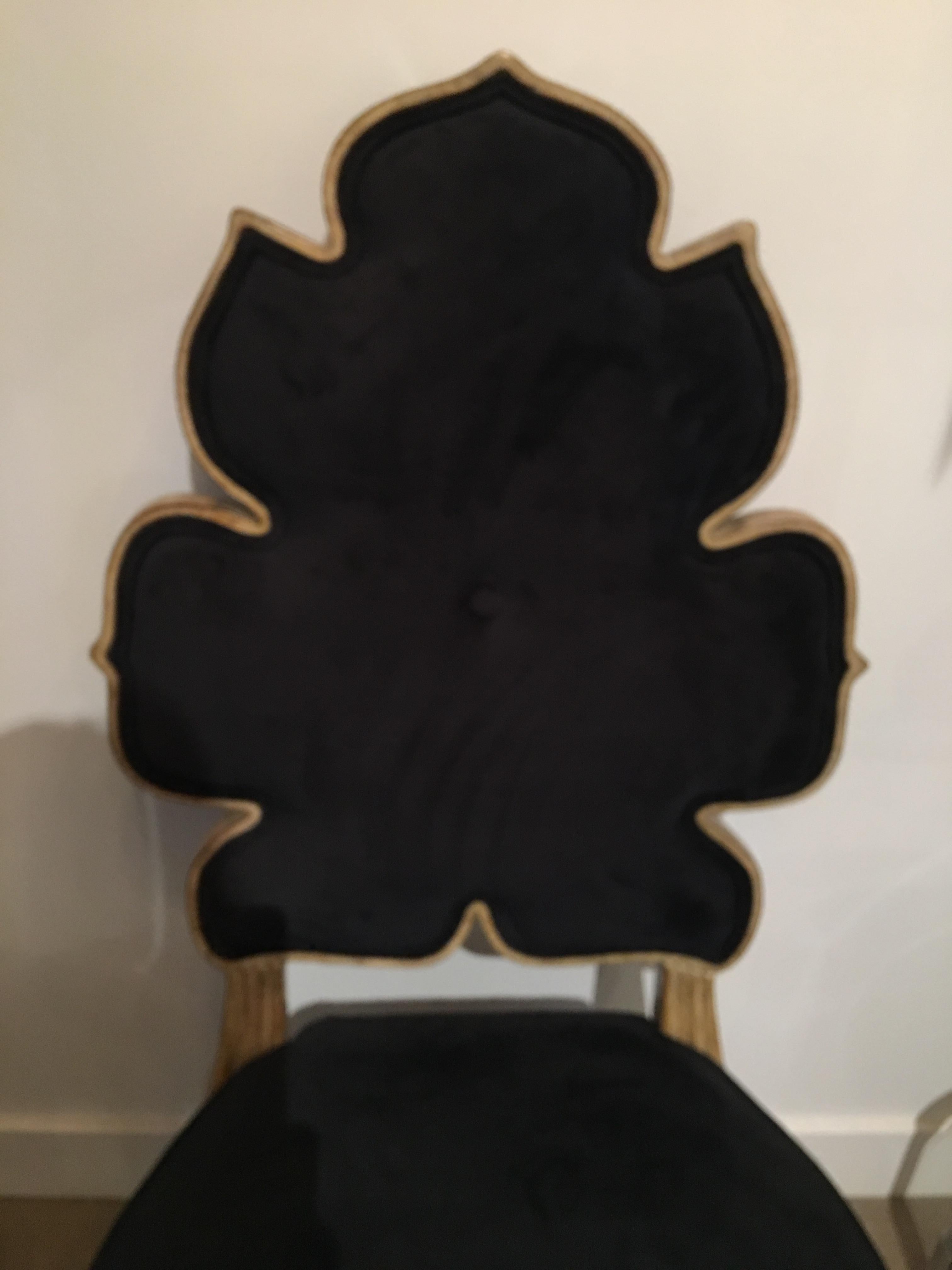 Vietnamese Julia Buckingham for Global Views Black Wiggle Chair For Sale