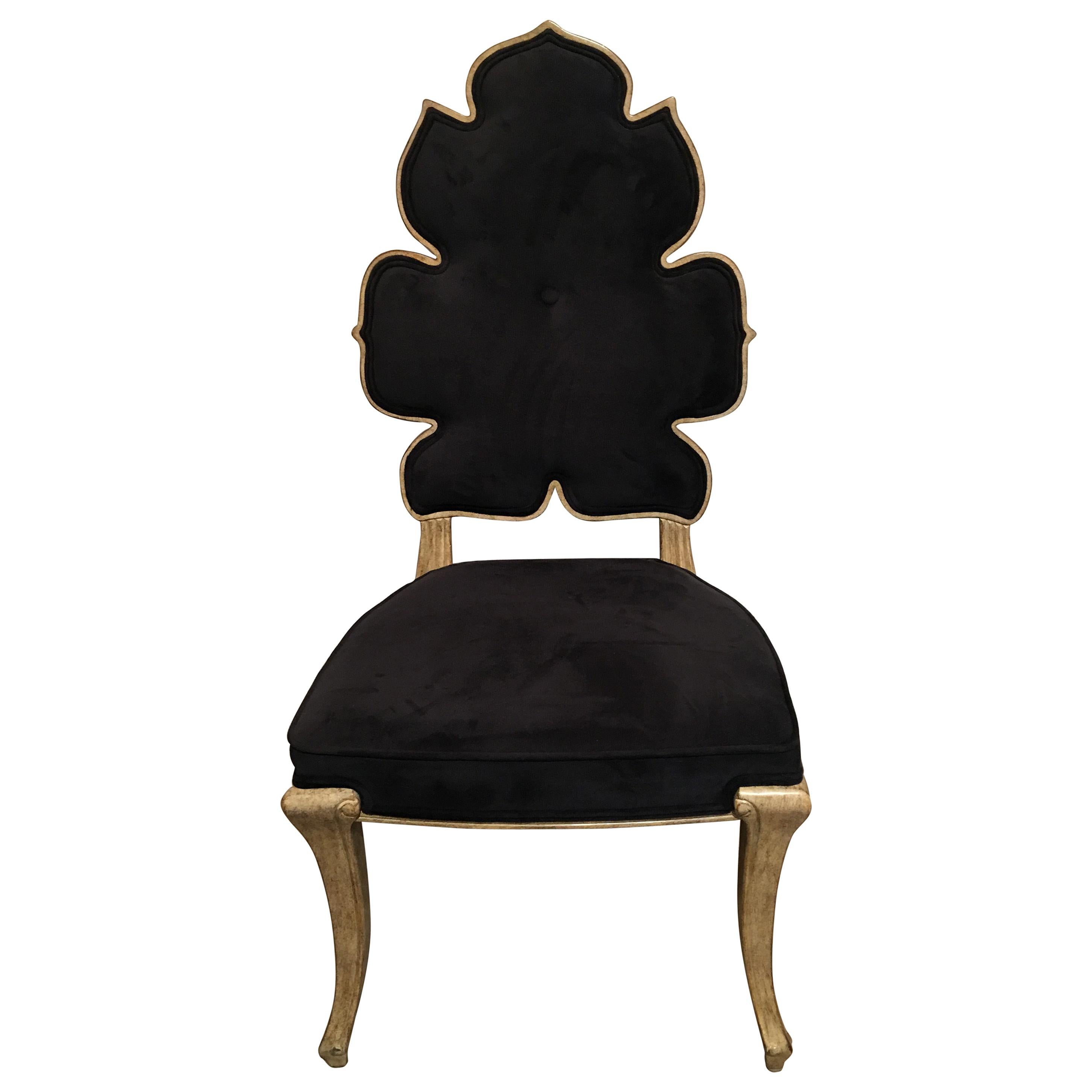 Julia Buckingham for Global Views Black Wiggle Chair For Sale