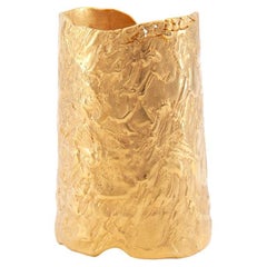 Julia Collection Big Cuff – Gold-Plated Bronze