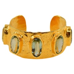 Julia Collection Bracelet - Gold-Plated Bronze with Amethyst