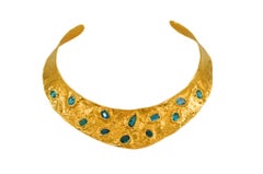 Julia Collection Necklace - Gold-Plated Bronze with Tourmalines