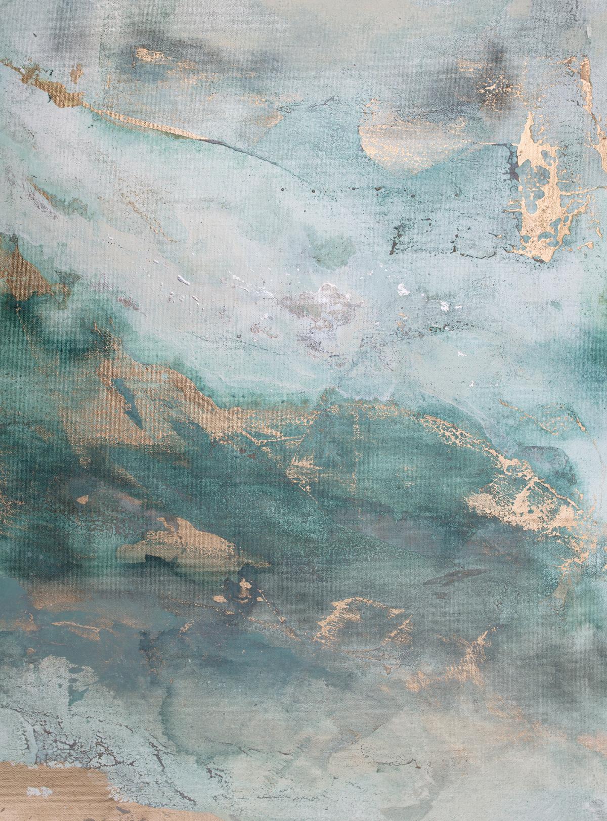 Julia Contacessi Abstract Painting - 'Luminous Smoke No. 1'