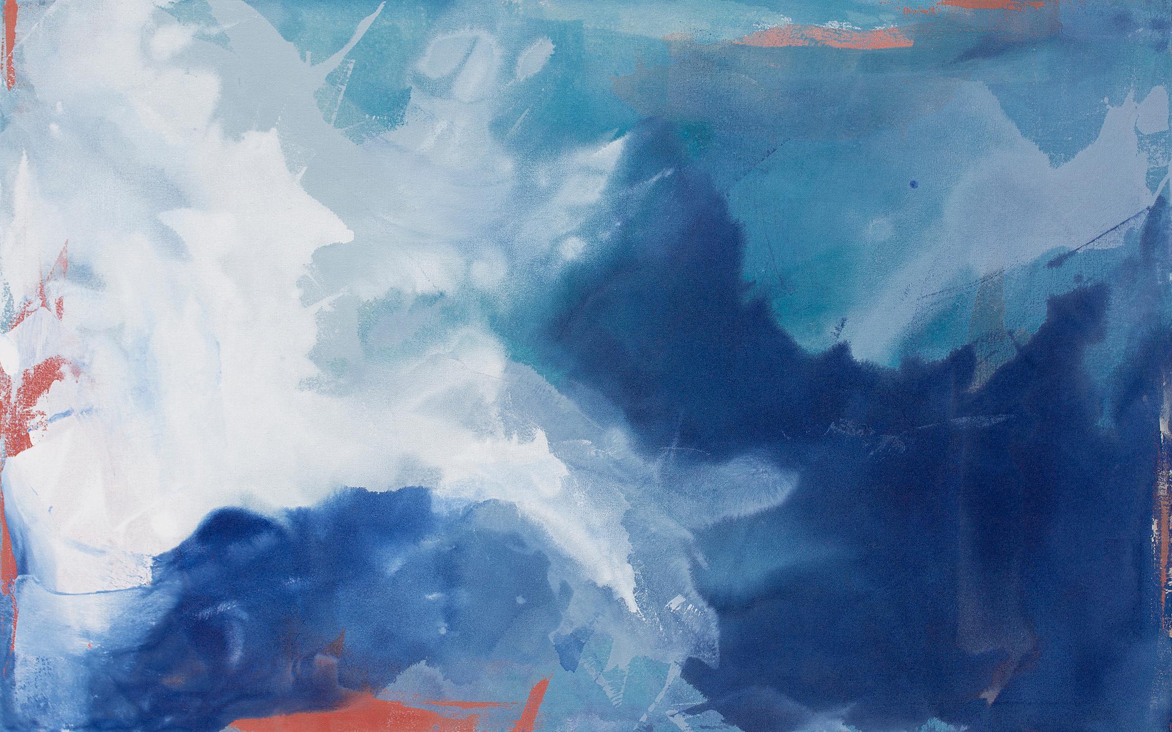 "Coral Sea, " Abstract Painting - Mixed Media Art by Julia Contacessi