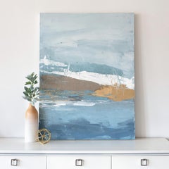 Abstraktes Metallic-Gemälde „Delightful Chaos“