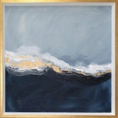 "Pearl Sky No. 2" Framed Abstract Painting