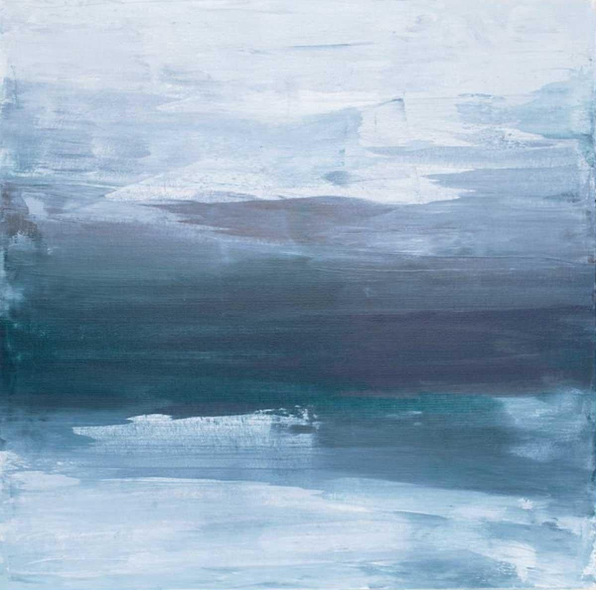 Julia Contacessi Abstract Painting - "Transcendent No. 2, " Abstract Coastal Painting