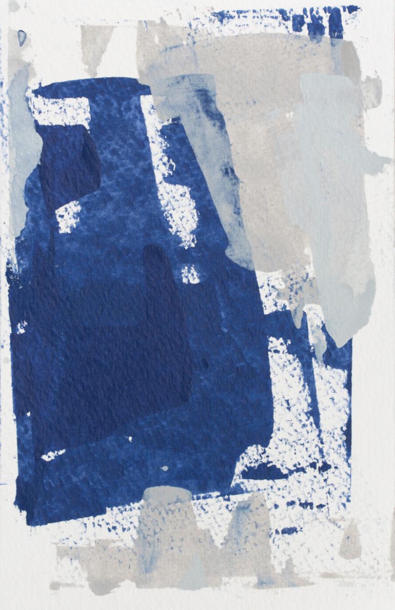 Julia Contacessi Abstract Painting - 'Water Haze No. 1', Contemporary Abstract Minimalist Mixed-Media Painting