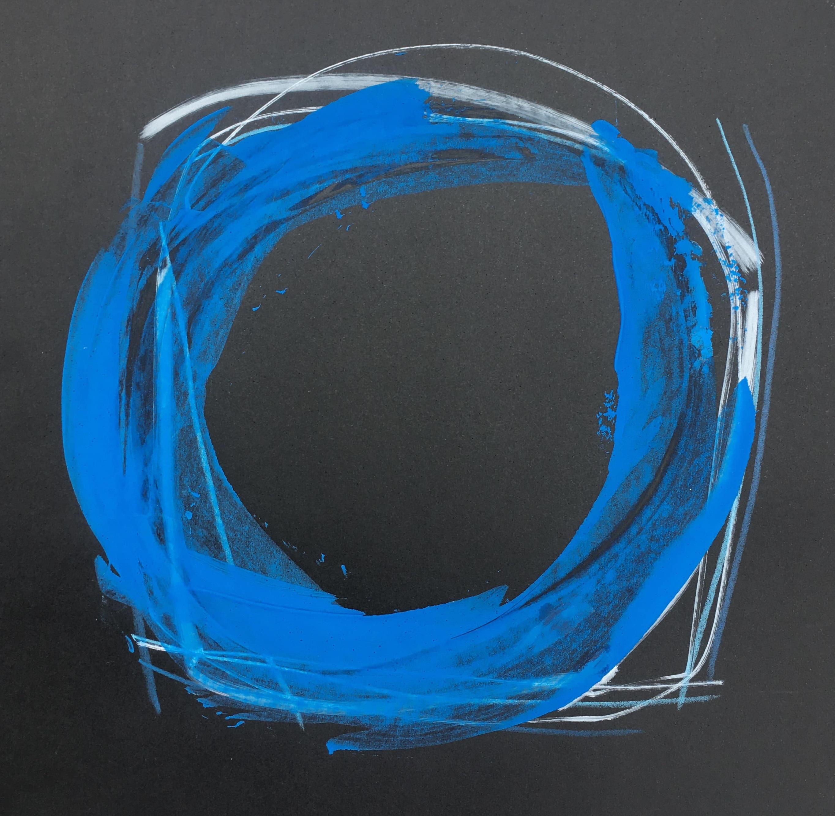 Luna II, original painting, abstract, contemporary, colour, shape For Sale 3