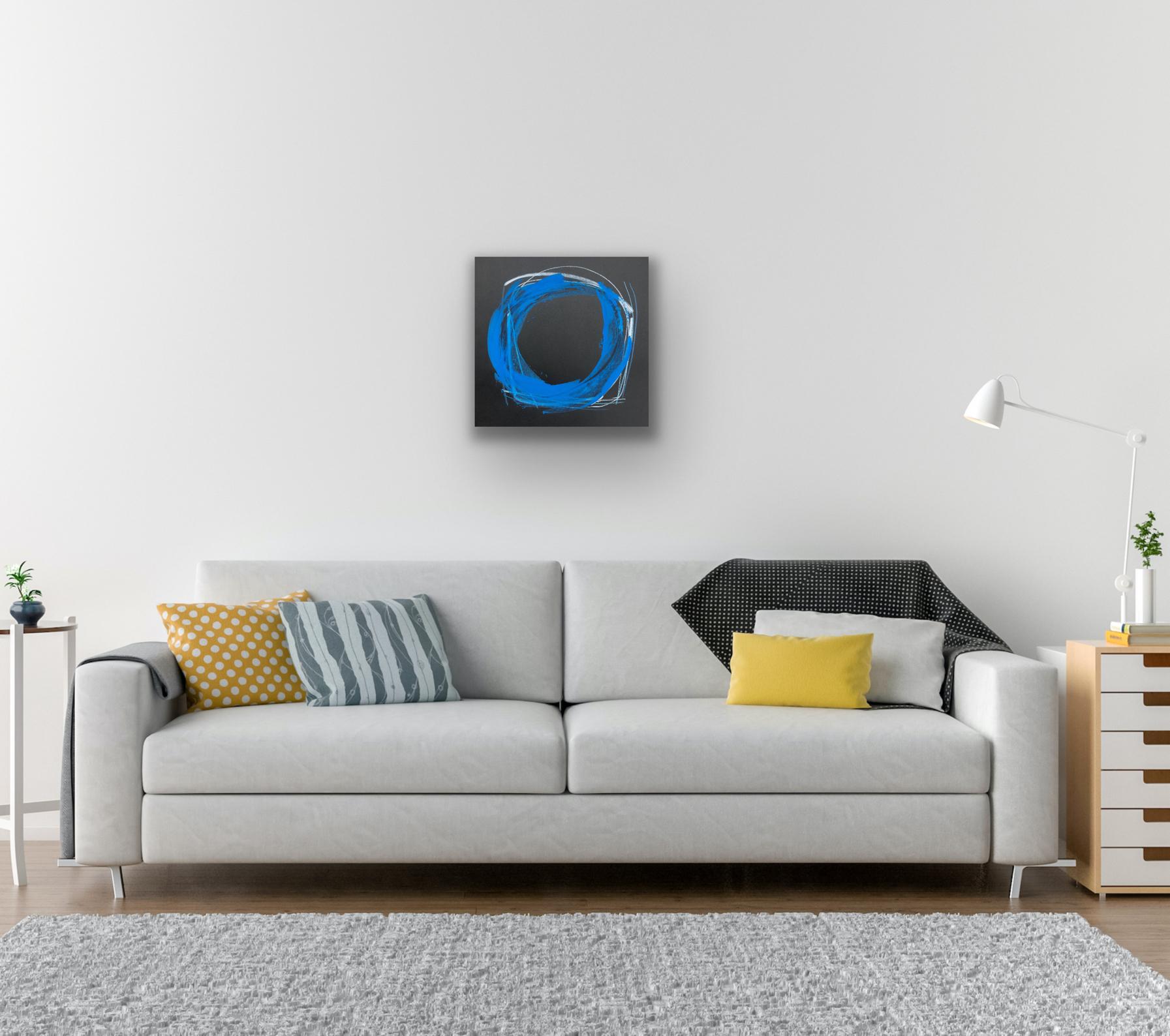 Luna II, original painting, abstract, contemporary, colour, shape For Sale 4