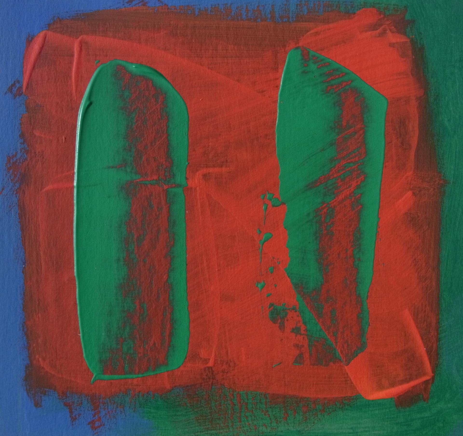 Julia Craig, Nocturne, Original abstraktes Gemälde, farbenfrohe zeitgenössische Kunst