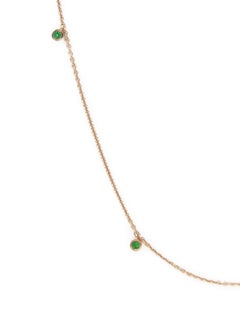 Julia-Didon Cayre 18 Karat Yellow Gold Emerald Necklace