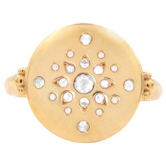 Julia-Didon Cayre Diamond Ring in 18 Karat Yellow Gold